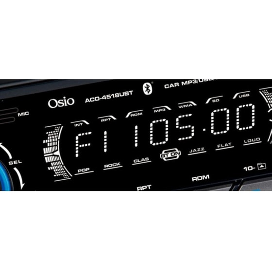 Osio Aco-4518Ubt Ηχοσύστημα Αυτοκινήτου Universal 1DIN - Μαύρο image 6