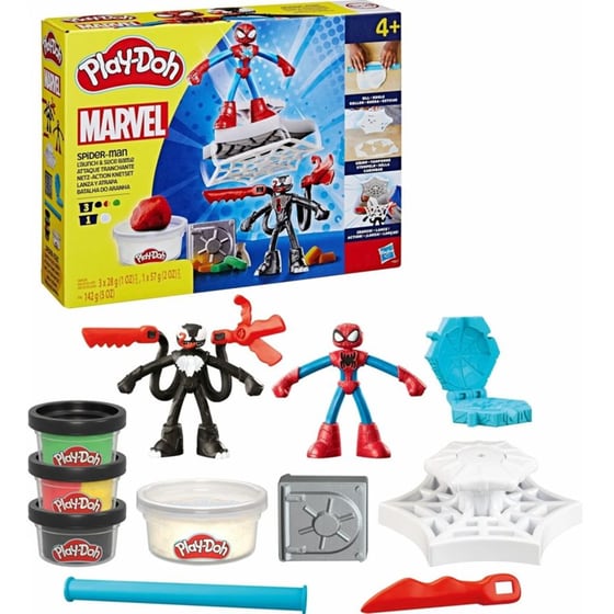 Hasbro Play-Doh Marvel Spiderman Launch And Slice Battle image 2