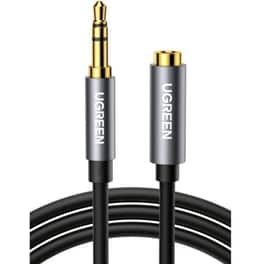 Ugreen Καλώδιο 35mm Male - 35mm Female 5m (10538) - Μαύρο