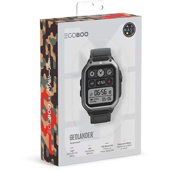 Smartwatch Egoboo x MAUI Geolander - Black image 4