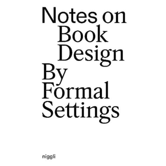 Notes on Book Design image 0