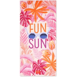 Πετσέτα Θαλάσσης Legami Tropical 85 x 180 cm - Ροζ/ Πορτοκαλί