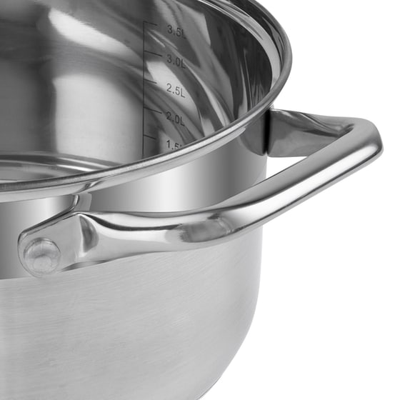 Κατσαρολάκι Ρηχό RESTO Casserole-RE92004 από Ανοξείδωτο Ατσάλι 22 cm 4.6 L Inox image 8