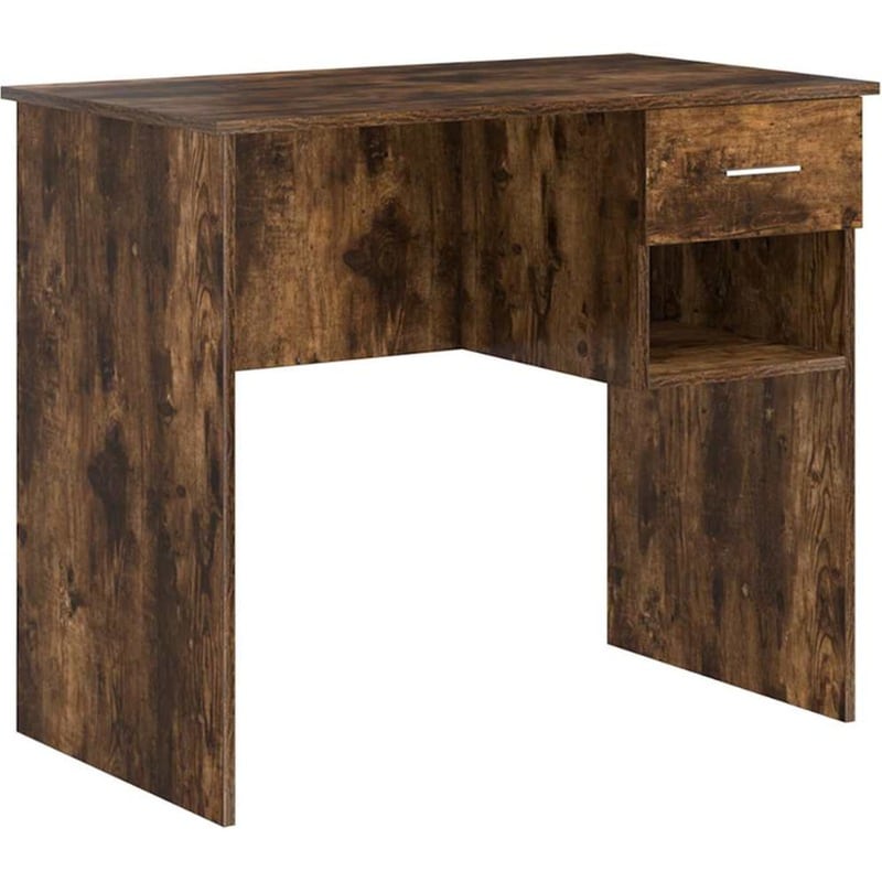 Γραφείο VidaXL από Επεξεργασμένο Ξύλο 90x49x75 cm - Καπνιστή Δρυς