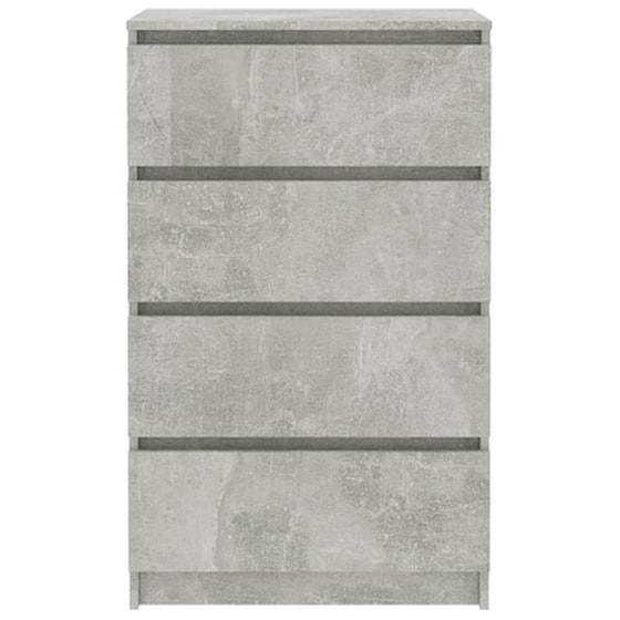 Vidaxl Συρταριέρα Γκρι Σκυροδέματος 60 X 35 X 98,5 Εκ. Από Μοριοσανίδα image 4