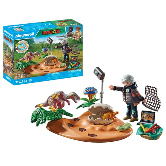 PLAYMOBIL® Dinos Φωλιά στεγόσαυρου και κλέφτης αυγών (71526) image 1