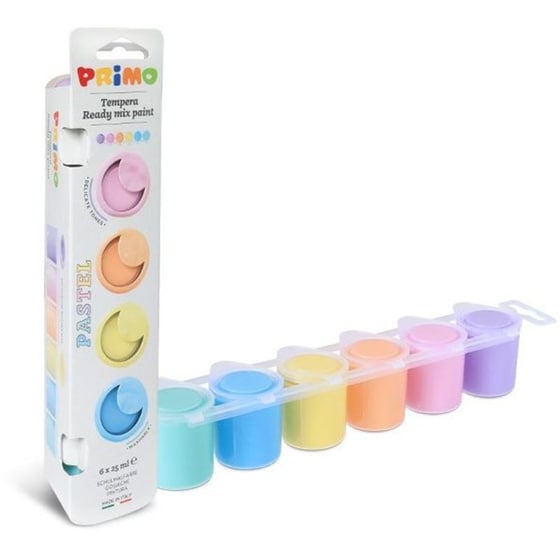 Τέμπερες Primo Morocolor Παστέλ 25ml Σετ 6 Τεμάχια image 0