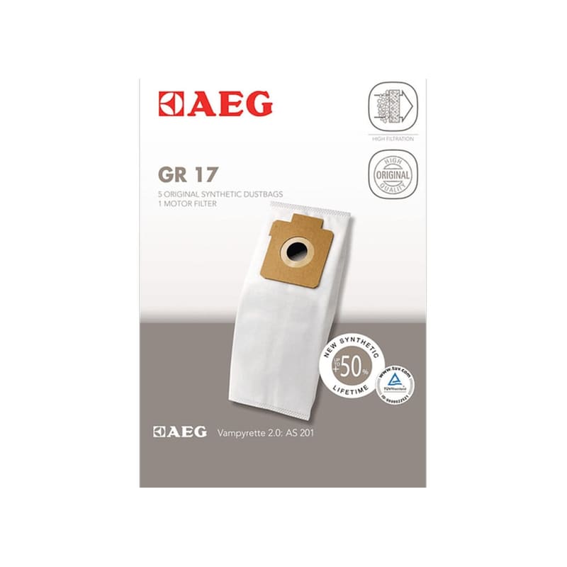 AEG Σακούλες Ηλεκτρικής Σκούπας AEG GR17 Λευκό