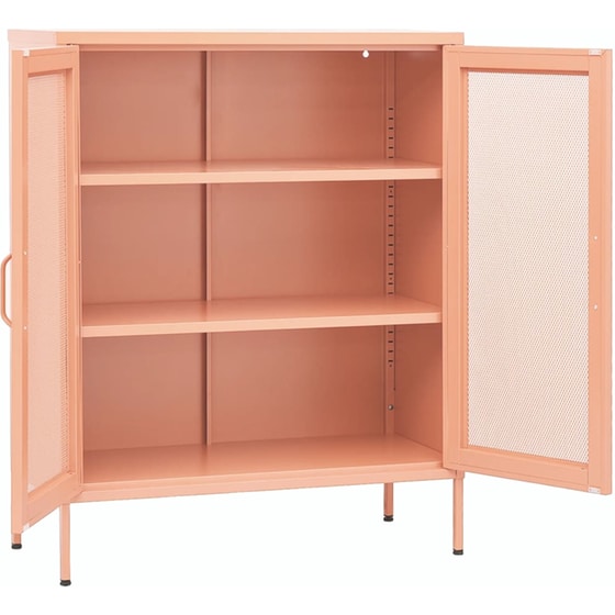 Ντουλάπι Γραφείου VidaXL από Ατσάλι 80x35x101.5 cm - Ροζ image 3
