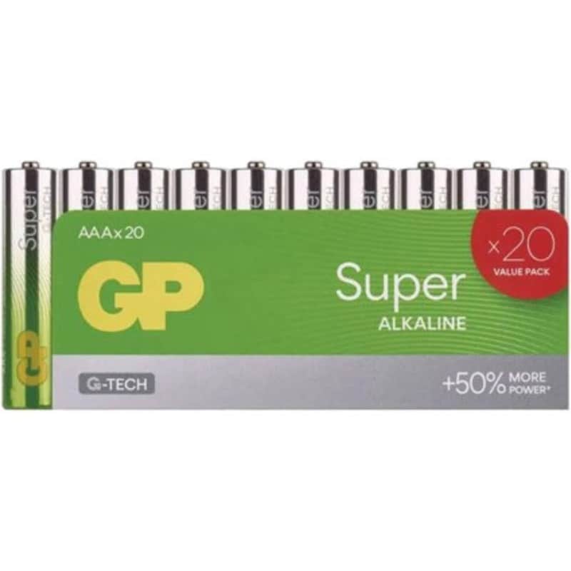 GP Super Alkaline G-TECH LR03 / AAA Alkaline Battery 20pcs (GPB20951)