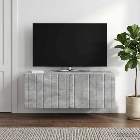 Επιτοίχιο Έπιπλο Τηλεόρασης VidaXL 78.5x41x30 cm - Γκρι image 2
