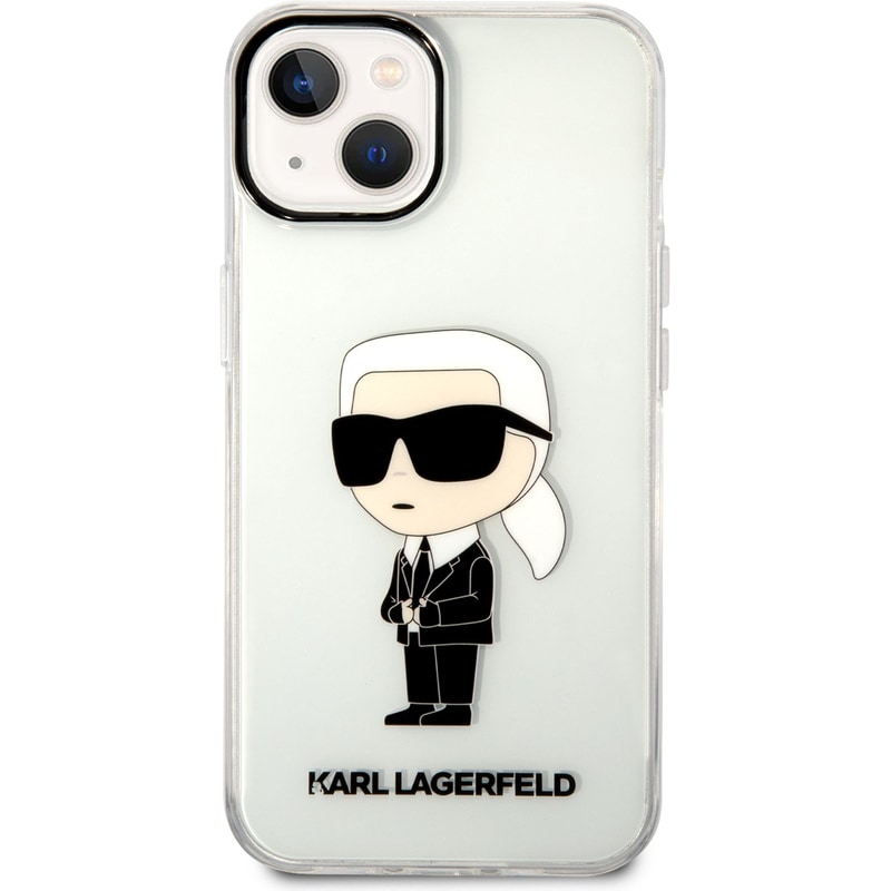 KARL LAGERFELD Karl Lagerfeld Ikonik Back Cover Case Karl Διάφανη Θήκη Προστασίας Από Tpu / Pc – Iphone 14 Plus (clear)