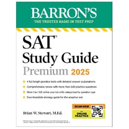 Digital SAT Study Guide Premium, 2025: 4 Practice Tests + Comprehensive Review + Online Practice