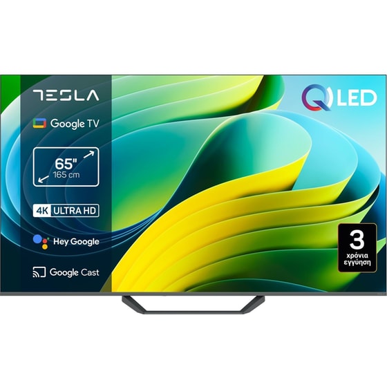 Tesla QLED 65" 4K Google TV Τηλεόραση Q65E655GUS image 0