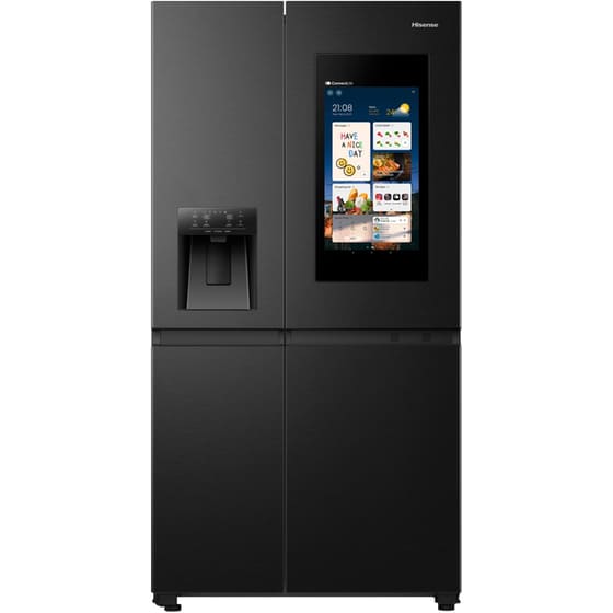 HISENSE RS9P628GPFE Total No Frost 614 Lt Μαύρο Ψυγείο Ντουλάπα image 0