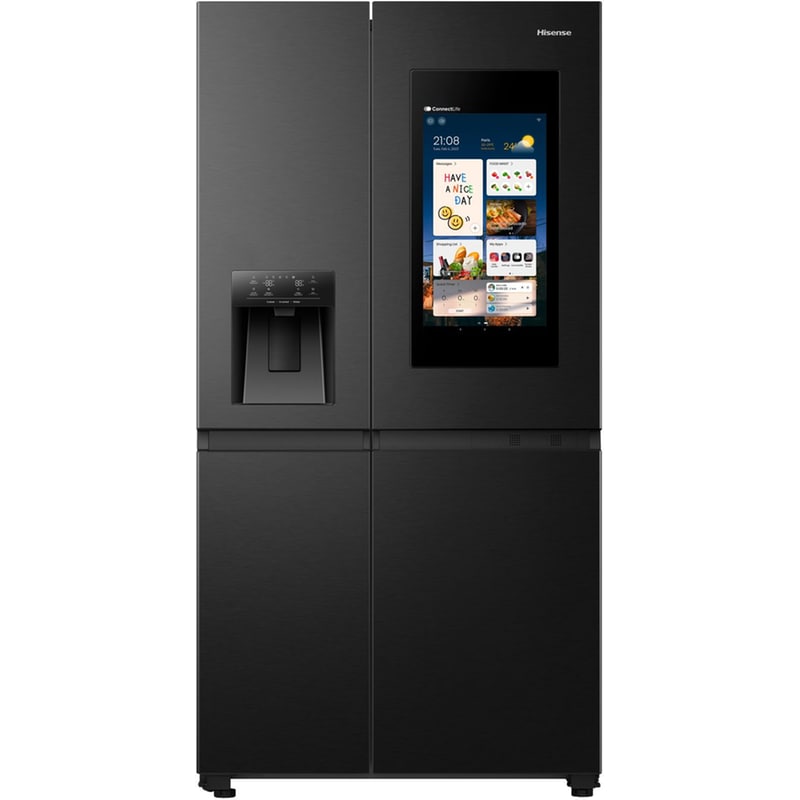 HISENSE RS9P628GPFE Total No Frost 614 Lt Μαύρο Ψυγείο Ντουλάπα