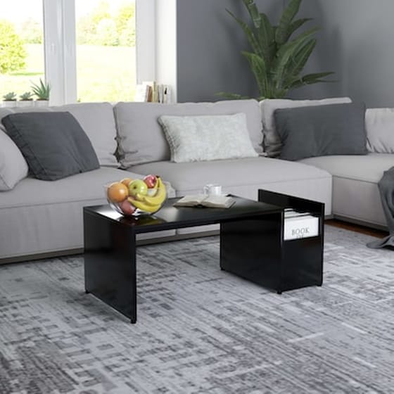 Vidaxl Τραπεζάκι Σαλονιού Μαύρο 90 X 45 X 35 Εκ. Από Μοριοσανίδα image 1