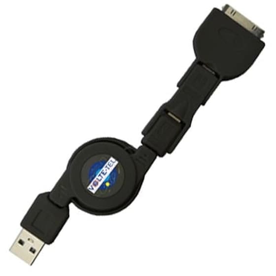 Καλώδιο δεδομένων Volte-tel Vcd-03 Usb 3in1 Usb to Micro Usb,30-pin - Black image 0