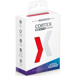 Ultimate Guard Cortex Card Sleeves Standard Size - Matte Red (100 Sleeves)