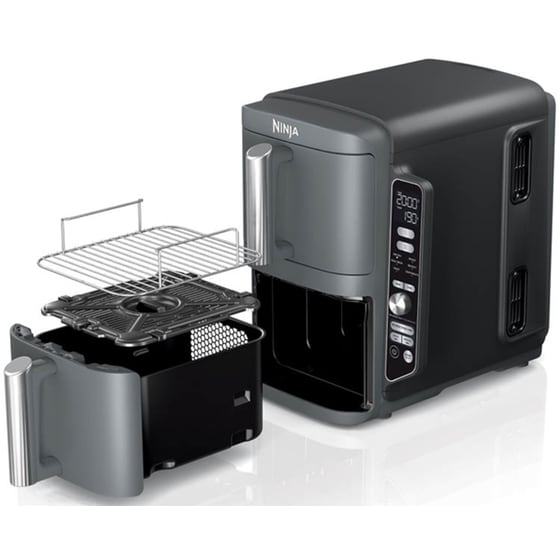 Φριτέζα Αέρος NINJA® DoubleStack™ XL SL400EU με Διπλό Αποσπώμενο Κάδο 2470 W 9.5 L Γκρί image 5