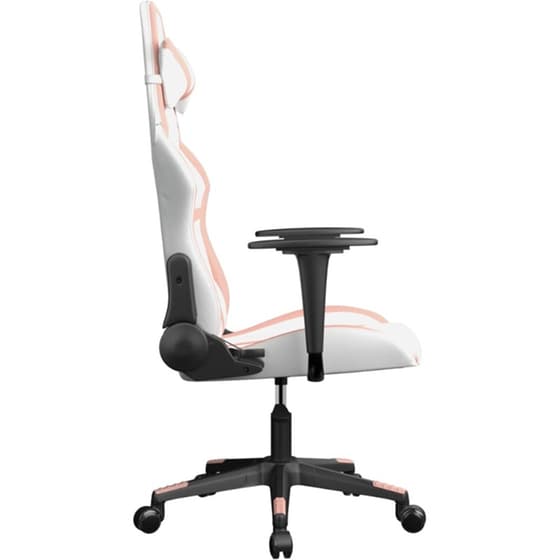 Καρέκλα Gaming VIDAXL 3143673 με Ρυθμιζόμενα Μπράτσα από Τεχνητό Δέρμα - Λευκό image 1