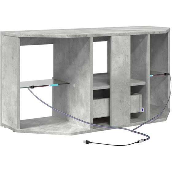 Έπιπλο Τηλεόρασης VidaXL Γωνιακό με LED 100 x 40 x 50 cm - Γκρι image 6