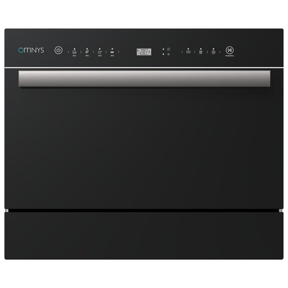 OMNYS TTD55BL για 6 Σερβίτσια Inox Πλυντήριο Πιάτων Πάγκου image 0