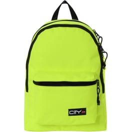 Τσάντα Πλάτης City Double Fluo Yellow Πολλών Θηκών Κίτρινο
