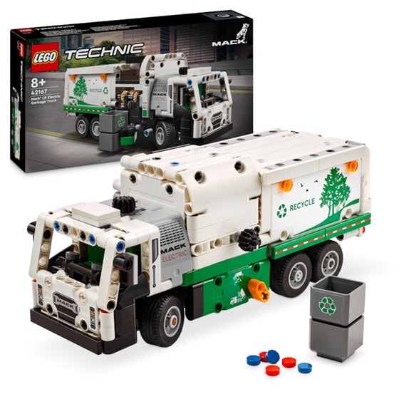 LEGO® Technic Mack® LR Electric Garbage Truck (42167) image 8