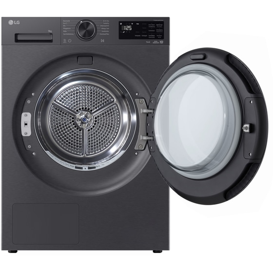 LG RHX5009NBB ΒΚ 9 kg με Αντλία Θερμότητας Ανθρακί με WiFi Στεγνωτήριο Ρούχων image 4