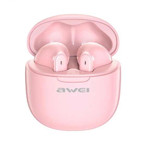 Ακουστικά Bluetooth Awei T68 ENC - Ροζ image 0