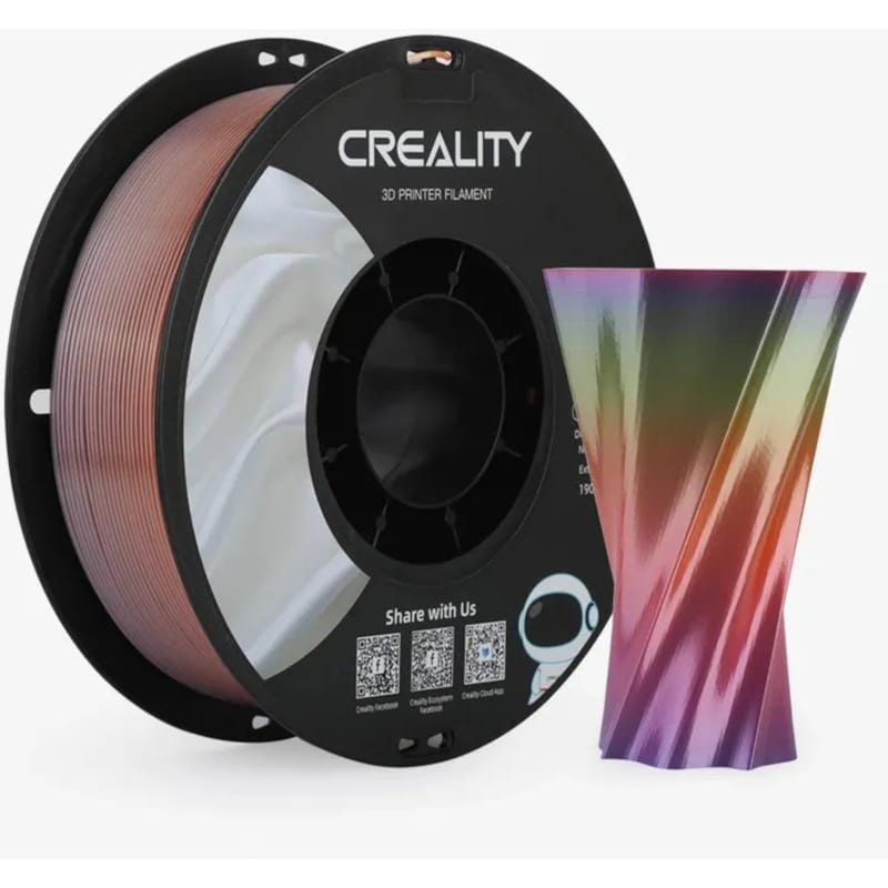 Creality CR-PLA 1.75mm Silk Rainbow 3D Printer Filament