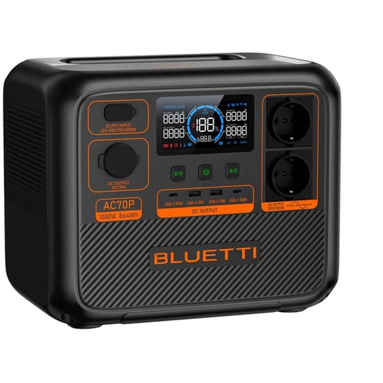 Bluetti Power Station AC70P 864Wh - Μαύρο image 3