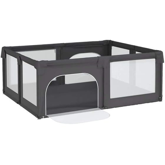 Παρκοκρέβατο VidaXL Σκούρο Γκρι image 2