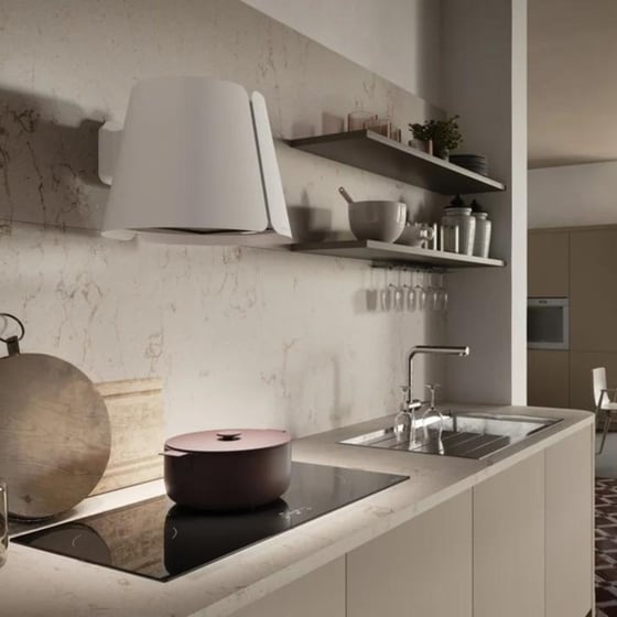 FABER 335.0689.675 BEAT WALL F42 WH MATT Απορροφητήρας Καμινάδα - Τζάκι 45 cm - Λευκό image 2