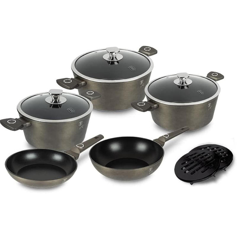 BERLINGER HAUS Σετ Μαγειρικά Σκεύη BERLINGER BH-7773 10 τμχ Καφέ