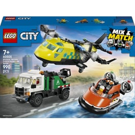 LEGO® City Συλλογή με Αεροπλάνο, Φορτηγό Εξυπηρέτησης & Χόβερκραφτ (60505)