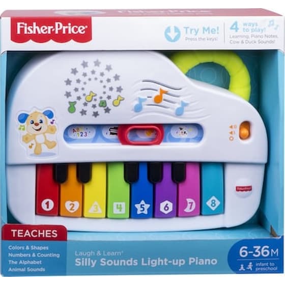 Fisher Price Εκπαιδευτικο Πιανο Με Φωτα Gfv21 image 1