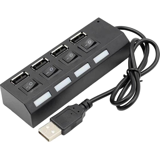 Andowl Q-H4 USB Hub 4-Port USB 2.0 συμβατό με USB-A image 2