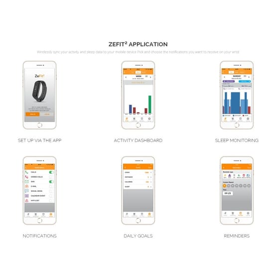Activity Tracker MyKronoz ZeFit2 Wristband Πορτοκαλί image 3