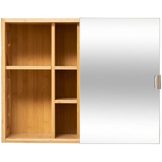Ντουλάπι Μπάνιου Spitishop F-v Sliding Mirror 174653 από MDF 54x20x44.5cm - Φυσικό image 1
