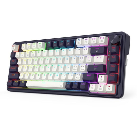 Redragon Geb K673WB Gaming Μηχανικό Ασύρματο 2.4 GHz/Bluetooth Πληκτρολόγιο RGB Μαύρο (US) image 2