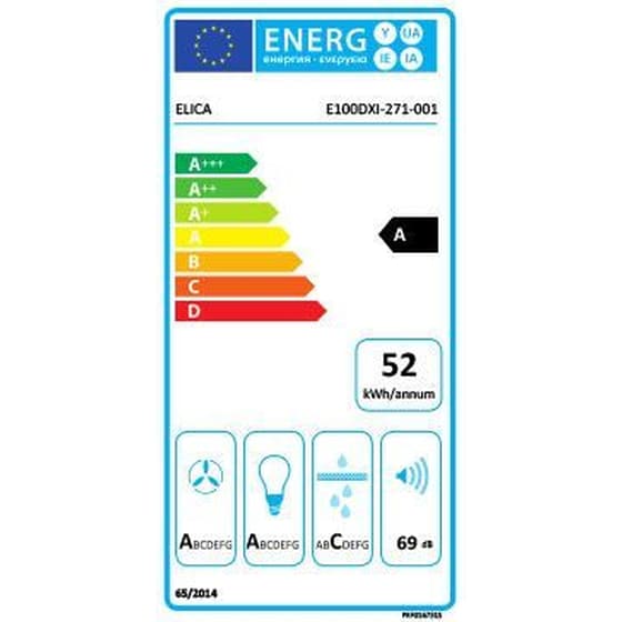 ELICA ADELE BLIX/A/90 90 cm Ιnox Καμινάδα - Τζάκι Απορροφητήρας image 3