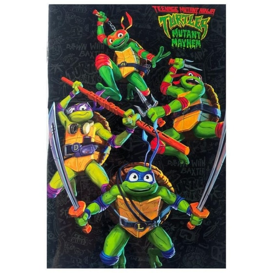 Τετράδιο Καρφίτσα Gim Β5 Ninja Turtles image 0