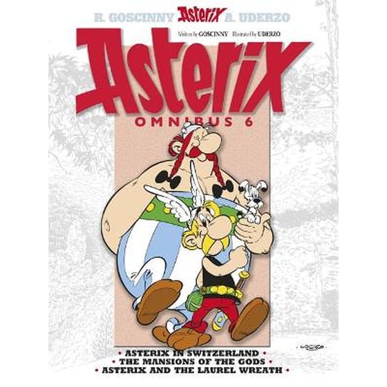 Asterix- Asterix Omnibus 6 6 Asterix- Omnibus 6 Asterix in Switzerland,Tthe Mansions of the Gods, Asterix & the Laurel Wreath image 0