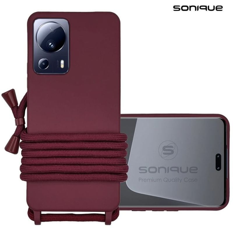 Θήκη Xiaomi Xiaomi 13 Lite - Sonique Με Κορδόνι Carryhang - Μπορντό