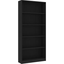 Βιβλιοθήκη VidaXL από Μοριοσανίδα 60x24x175 cm - Μαύρο
