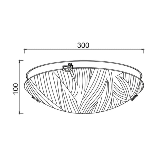 Φωτιστικό Πλαφονιέρα Aca 30x30x10 cm - Ασημί/Λευκό image 2