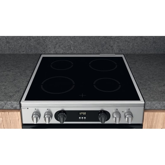 HOTPOINT HS68V8CHX 83 Lt Inox Ηλεκτρική Κουζίνα Κεραμική image 4