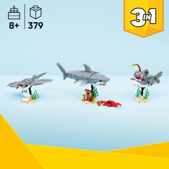 LEGO® Creator Άγριος Καρχαρίας με Σεντούκι Θησαυρού (31381) image 2